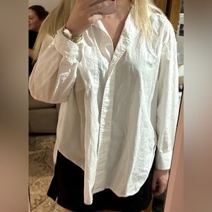 Oversized White Button Up